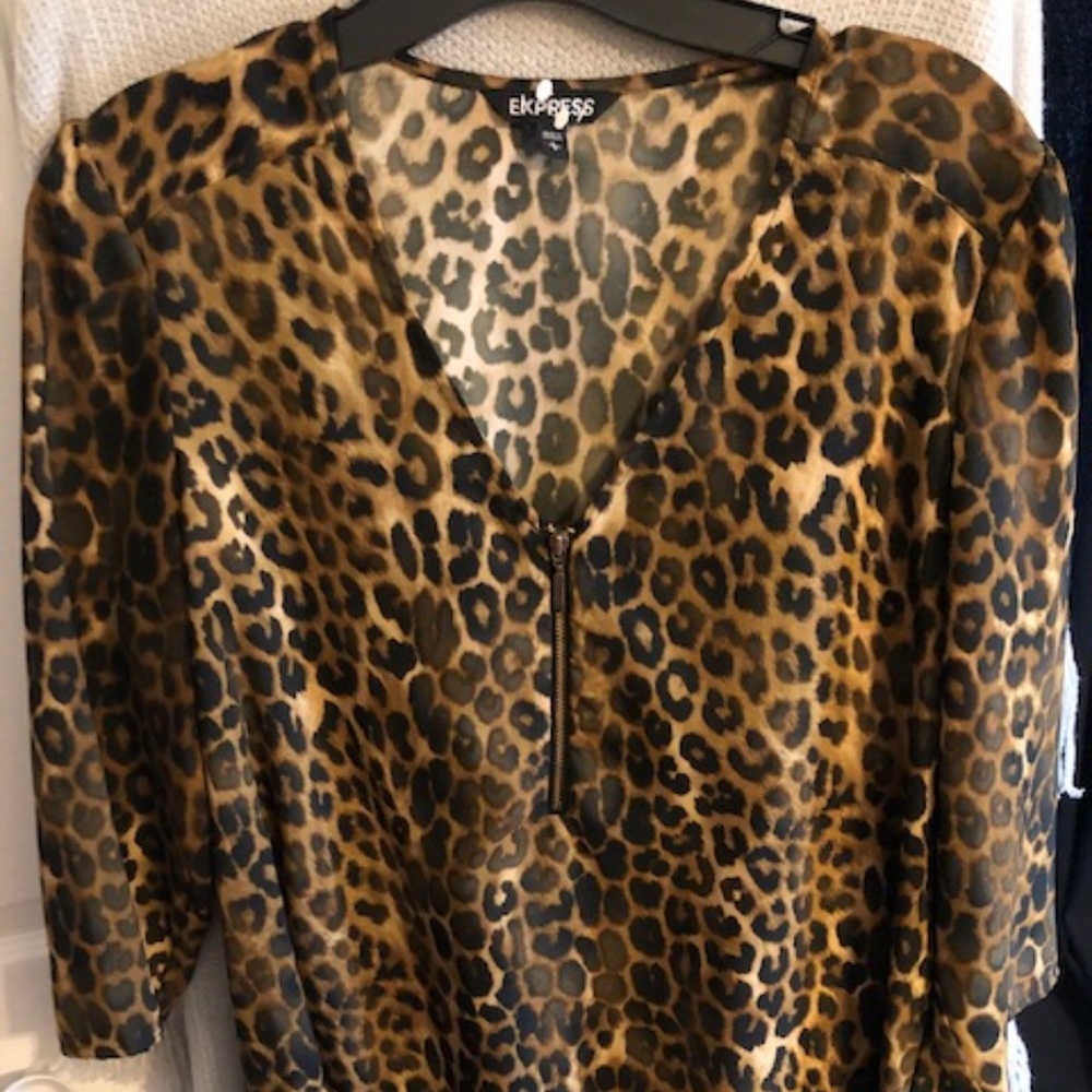 Express Leopard print top  - Size L